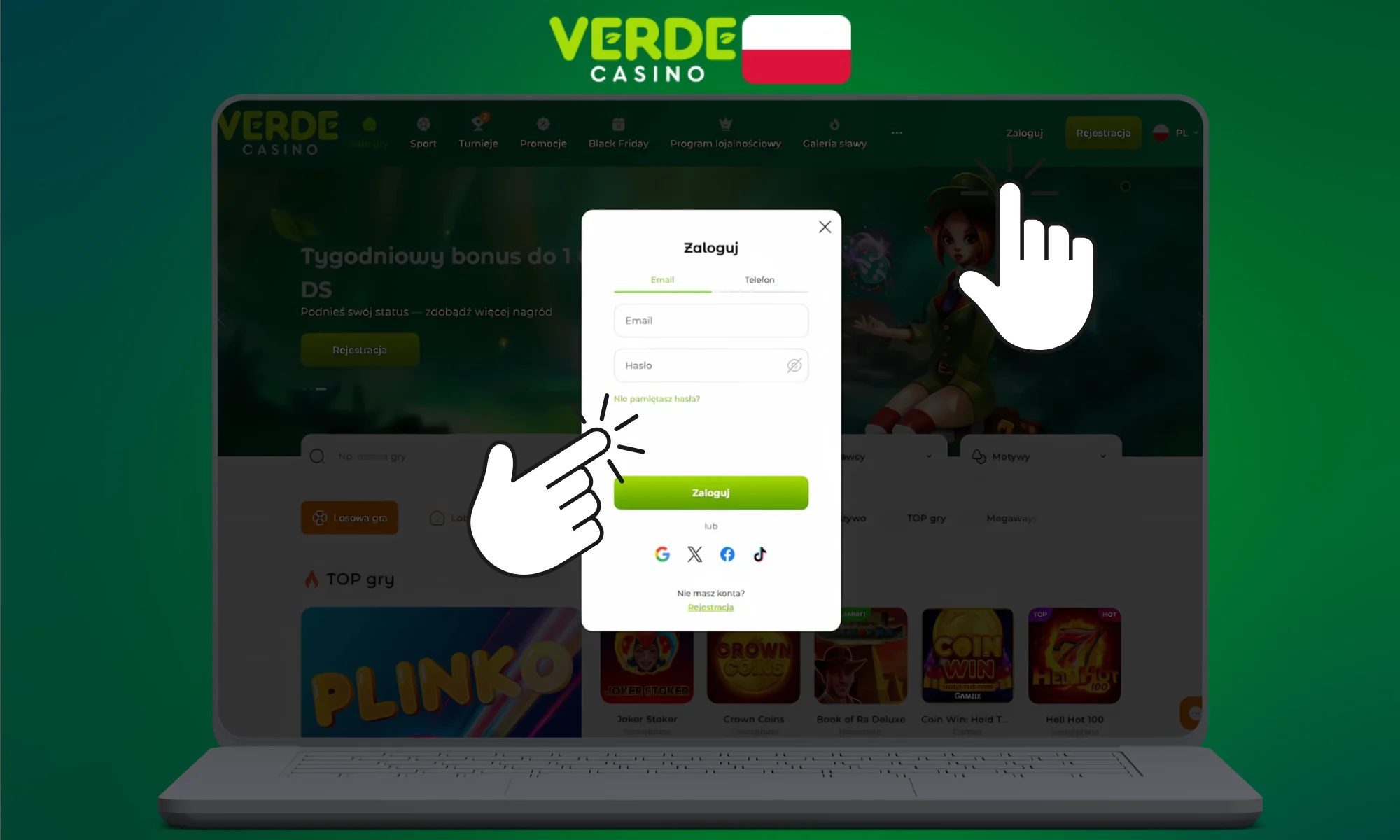 Zaloguj się do swojego konta