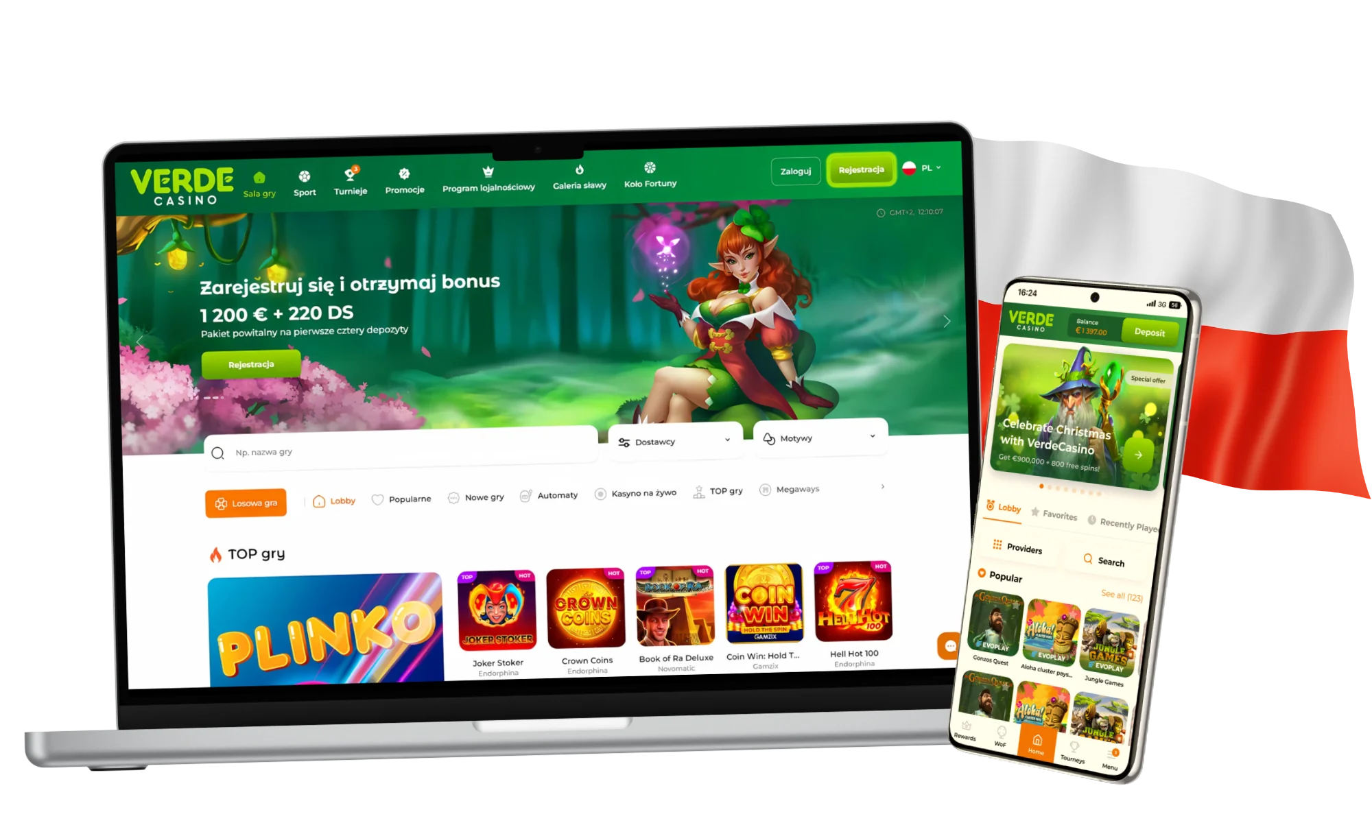 Więcej informacji o Verde Casino w Polsce