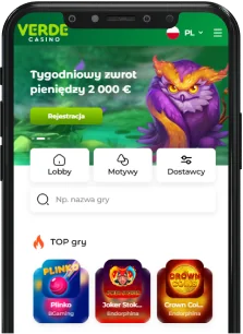Verde Casino Aplikacja na Android i IOS