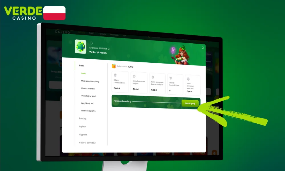 W Verde Casino możesz zrezygnować z płatnych usług