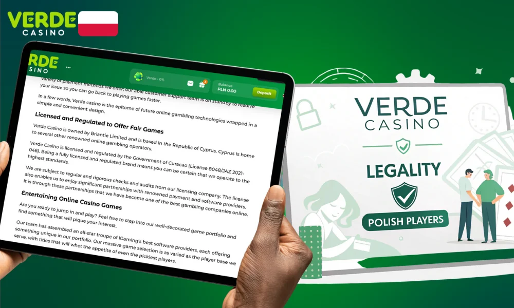 Przegląd informacji o licencji Verde Casino