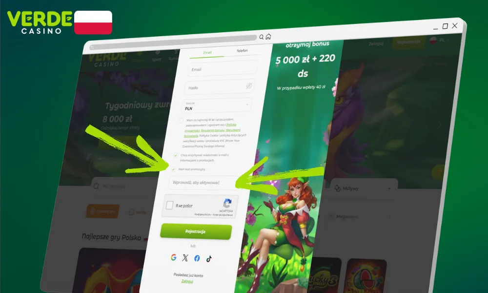 Wprowadź kod promocyjny