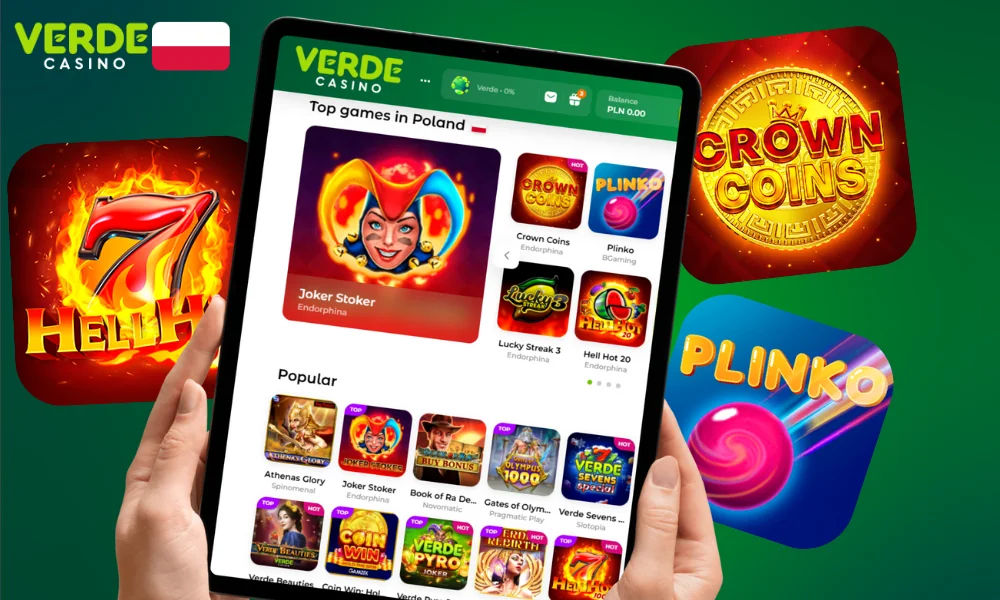 Verde Casino oferuje ponad 5000 gier kasynowych od różnych dostawców