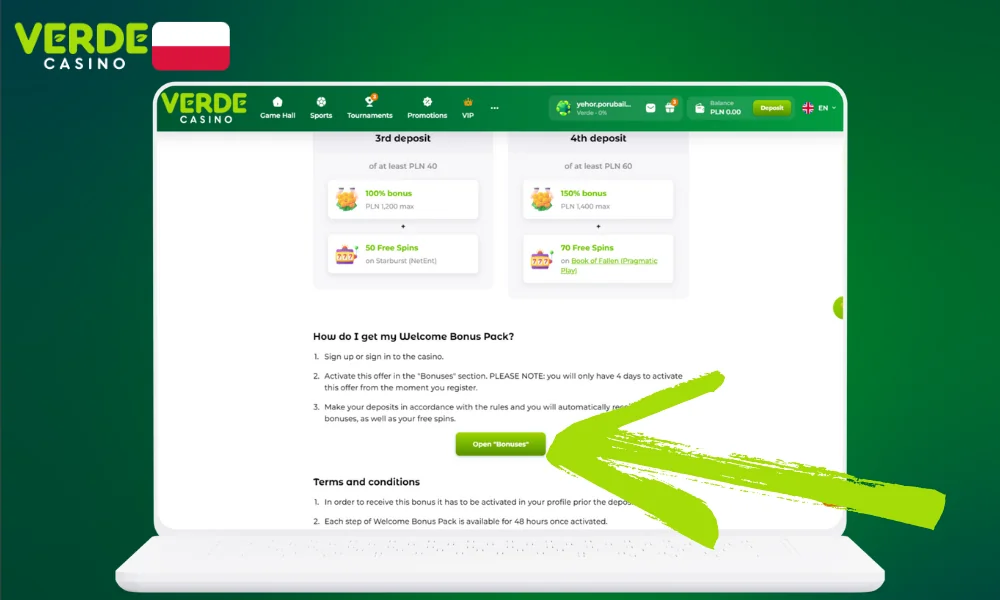Główne sposoby na uzyskanie bonusów w Verde Casino