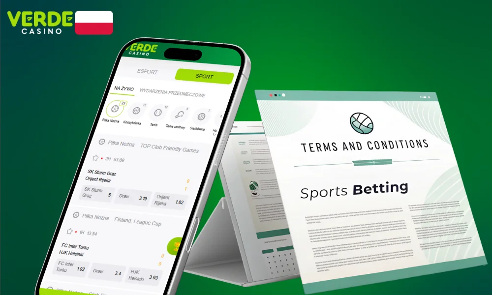 Warunki obstawiania zakładów w Casino Verde