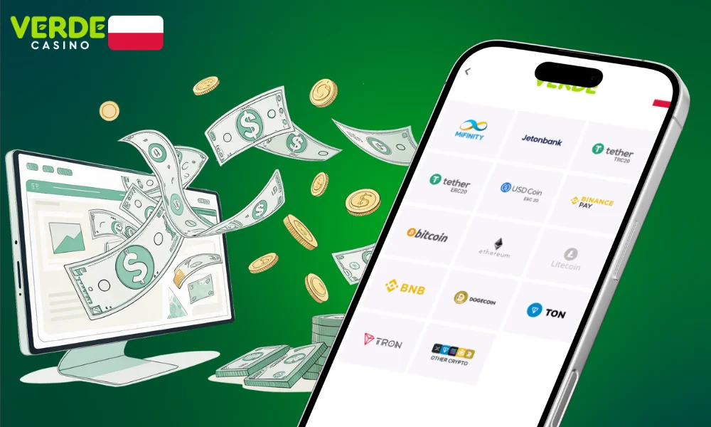 Więcej informacji o wypłatach w Verde Casino