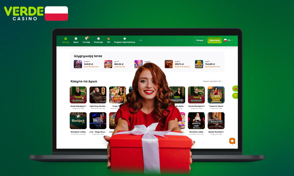 Verde Casino bonusy bez depozytu są dostępne dla graczy z Polski