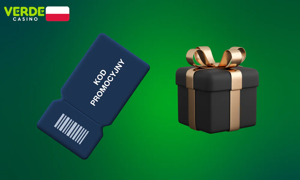Verde Casino oferuje kilka rodzajów kodów promocyjnych