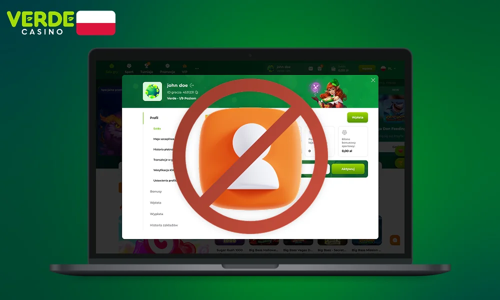 Użytkownicy Verde Casino z Polski mają możliwość zawieszenia konta, jeśli zajdzie taka potrzeba